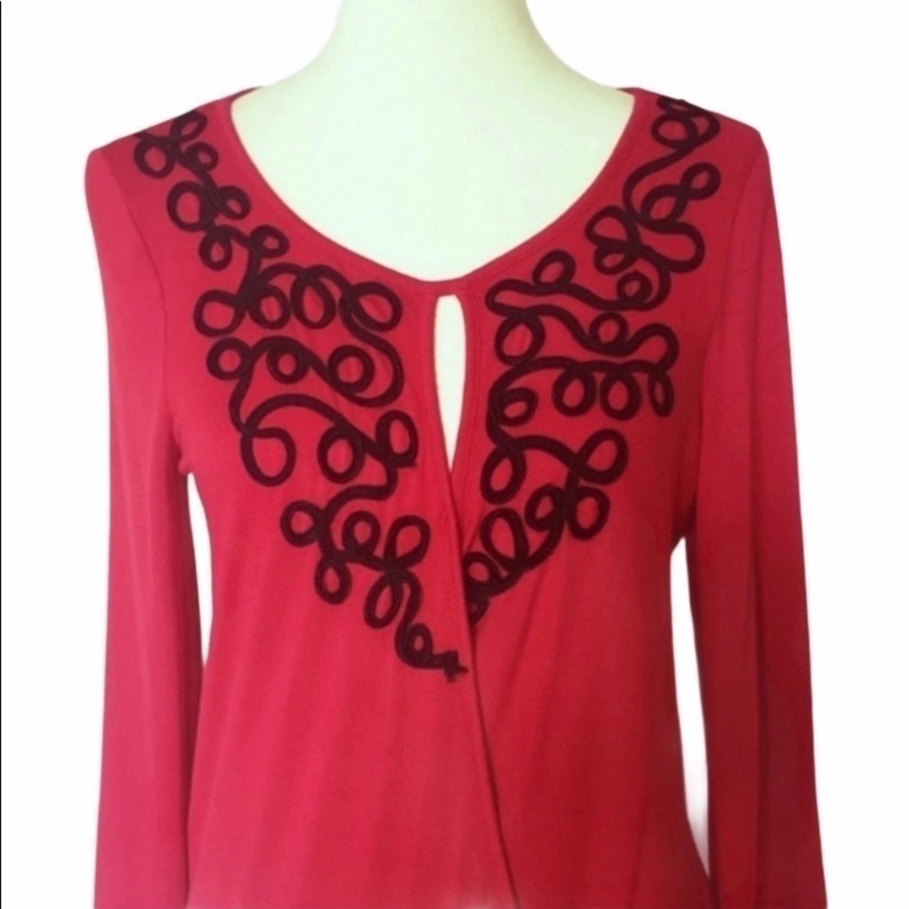 Cable & Gauge Blouse Embroidery Black Trim Ref Size S - Picture 6 of 6